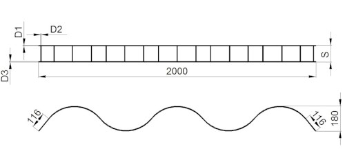 Ocelová distance TYP S 40